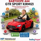 Babyhope Uzaktan Kumandalı Kontrol Gtr Sport Akülü Araba 12V 444 Kırmızı