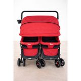 Babyhope Yanyana Ikiz Bebek Arabası - Kırmızı