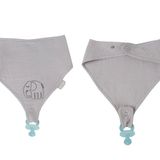 Babyjem 837 Gri Emzik Askılı Müslin Önlük