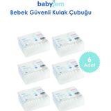 Babyjem 906 60 Adet 6'lı Bebek Kulak & Burun Çubuğu