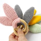 Babyjem Ahşap Halka Sarı Diş Kaşıyıcı