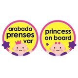 Babyjem ART-094 Pembe Vakumlu Araba Cam Yazısı