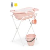 Babyjem Ayaklı Banyo Küvet Seti 7 Parça Pembe