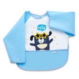 Babyjem Baby Jem Poli Muşamba Kollu Mama Önlüğü Mavi Çok Renkli 8699203310348
