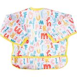 Babyjem Baskılı Blw Kollu Mama Önlüğü Harf Desen - Renkli - 6 - 12 Ay