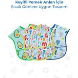 Babyjem Baskılı Kolsuz Mama Önlüğü 788 Renkli Su Geçirmez Kumaş Özelliği ile 6 - 12 Ay İçin Tasarlandı