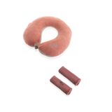 Babyjem Bebek Boyun Koruyucu Emniyet Kemeri + Yastık Oto Güvenlik Seti Pembe Pembe 8699209311080-1