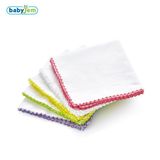 BabyJem Beyaz 20x20 cm 10’lu Penye Ağız Bezi