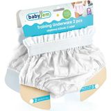 Babyjem Beyaz Alıştırma Külodu 2'li Set 3 Yaş M Beden Yıkanabilir Özellikli