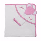 BabyJem Bipbipli Yenidoğan Pembe Banyo Havlusu