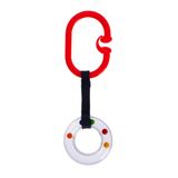 Babyjem Çıngıraklı Puset Halkası Oval (Kırmızı)