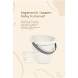 Babyjem Elegant Bebek Su Kovası & Elegant Bebek Su Maşrapası - 2'Li Set - Kum Beji