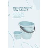 Babyjem Elegant Bebek Su Kovası & Elegant Bebek Su Maşrapası - 2'li Set - Turkuaz