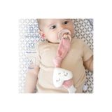 Babyjem Emzik Askısı Kalp Desen Gül Kurusu