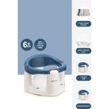 Babyjem Indigo Mavi Önden Açılır Banyo ve Mama Oturağı - 2'li Set Hediye Minderli Hafif ve Pratik