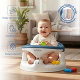 Babyjem İndigo Mavi Yandan Açılır Banyo ve Mama Oturağı & Minder 2'li Set Kolay Temizlenebilir