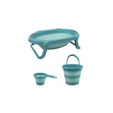 Babyjem Katlanır Banyo 3 Lü Set Turkuaz