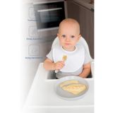 Babyjem Kolay Kavrama Silikon İkili İlk Püre Mama Kaşığım Ekru