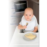 Babyjem Kolay Kavrama Silikon İkili İlk Püre Mama Kaşığım Gri