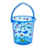 BabyJem Mavi Desenli Bebek Banyo Kovası