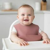 Babyjem Mini Silikon Mama Önlüğü Mocha