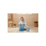 Babyjem Şeffaf Kova & Maşrapa Set Mavi Desenli