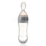Babyjem Sıkmalı Mama Kaşığı Gri