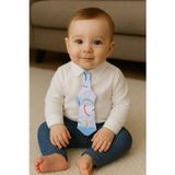 Babyjem Silikon Diş Kaşıyıcı Fular & Kravat Gülen Yüz Mavi