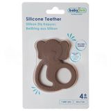 Babyjem Silikon Fil Diş Kaşıyıcı Latte - Bpa Free
