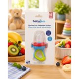 Babyjem Silikon Uçlu Meyve Sebze Emziği 6+ Ay – Bpa Içermez – Meyve ve Sebze Besleme Emziği - Çok Renkli