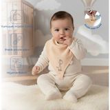 Babyjem Somon Renkli Emzik Askılı Müslin Mama Önlüğü Hafif ve Hijyenik Bebeğiniz İçin Uygun - Standart