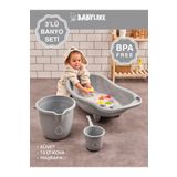 Babylike 3'lü Yenidoğan&bebek&çocuk Seti- Küvet Kova Maşrapa