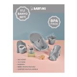 Babylike 5'li Bebek Seti- Küvet&lazımlık&bebek Yıkama Koltuğu&kova&maşrapa