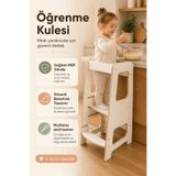 Babylike Ayrlanabilir Güvenlikli Çocuk Öğrenme Kulesi Mutfak Yardımcı Basamağı – Güvenli Tasarım