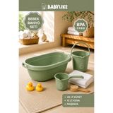 Babylike Soft Touch Bebek Banyo Seti | Bebek Küveti, 13 lt Kova,1,5 lt Maşrapa
