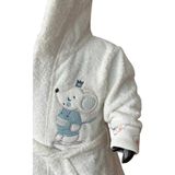 Babyline Aş Prenses Fare Nakışlı Bebek & Çocuk Bornoz Seti - Mavi - 3 Yaş