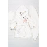 Babyline Aş Prenses Fare Nakışlı Bebek & Çocuk Bornoz Seti - Pembe - 2 Yaş