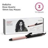 Babyliss BaByliss Rose Quartz 19 mm 210 Derece 6 Isı Ayarlı Kuvars Seramik Kaplama İnce Saç Maşası Pembe C450E