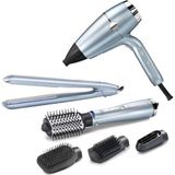 Babyliss Saç Şekillendirme Seti Hydro-Fusion St573e Düzleştirici D773de 2100W Kurutma-As774e Hava Ghair881