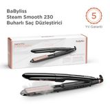 BaByliss Steam Smooth 39mm 230 Derece 5 Isı Ayarı Turmalin Seramik İyon Etkili Buharlı Saç Düzleştirici ST493E