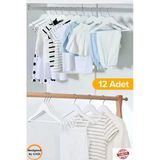 Babylondy Babylondy 24'Lü Ahşap Görünümlü Çocuk Elbise Askı Bebek Askısı Kıyafet Ve Elbise Askısı 24 Adet