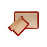 BabyLondy Profesyonel Yanmaz Yapışmaz Yıkanabilir Silikon Pişirme Matı 30x40 cm, Kahverengi