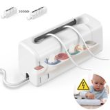 Babylush Geliştirilmiş Güç Şeridi Kapak Kutusu (1 Paket) ➤ Çıkış Kapakları Bebek Prova Kapakları ➤ Bebek Güvenlik Ürünleri ➤ Ayarlanabilir Uzunluk Çocuklara Dayanıklı Çıkış Kapağı& Yeni yürümeye başlayan