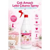 BabyMatik Çok Amaçlı Bebek Leke Çıkarıcı Sprey 1000mL, Zararlı Kimyasallar İçermez.