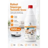 BabyMatik Sihirli Robot Süpürge Temizlik Sıvısı 1000Ml- Bebek ve Evcil Hayvan Dostu, Parfümsüz, İz Bırakmaz.