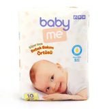 Baby&Me 60x90 cm 10 Adet Renksiz Süper İnce Alt Değiştirme Örtüsü