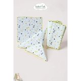 Babymet %100 Pamuk Müslin Bebek Ağız Mendili 6’lı Set – 25x25 cm Çapa Desenli -Doğal & Yumuşak&Nefes Alabilir - 25 x 25 cm - Beyaz - Sarı
