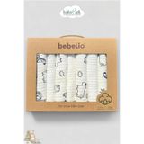 Babymet %100 Pamuk Organik Bebek Ağız Mendili 7'li Set, 25x25 cm Yumuşak&Hipoalerjenik