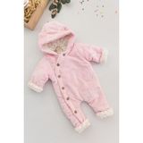 Babymod Ayıcık Figürlü Welsoft Peluş Astronot Kız Bebek Tulum - 0 - 3 Ay - Pembe