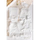 Babymod Fistolu Naturel 100% Pamuk 10'lu Kız Bebek Hastane Çıkışı Yeni Doğan Set - 0 - 3 Ay - Krem